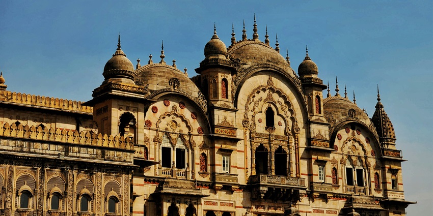 An image of Laxmi Vilas Palace, located in J N Marg, Moti Baug, Vadodara, Gujarat, India.