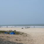 Panoramic view of the beautiful Varca Beach and the shores of Arabian Ocean