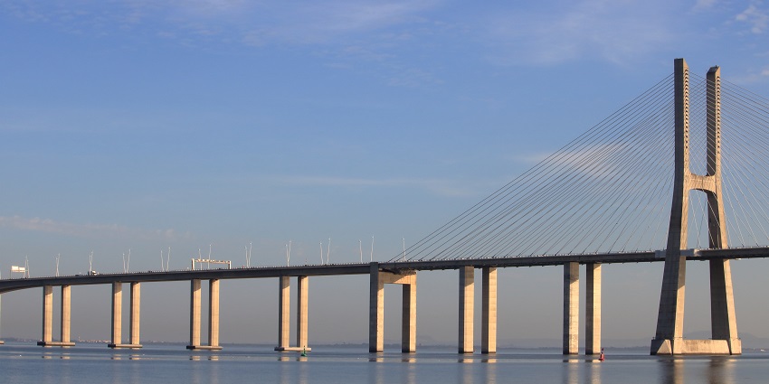 Scenic image of a beautiful bridge in Vasco city near Dabolim airport in Goa