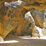 Scenic view of Naida Caves in Diu, showcasing unique rock formations and coastal beauty.