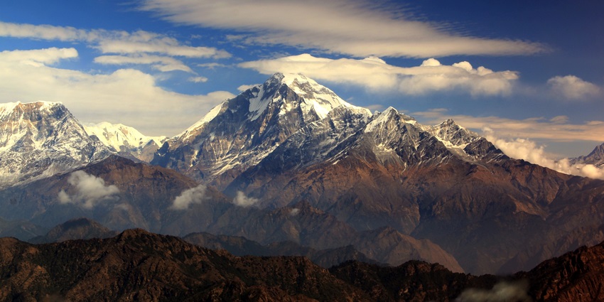 Panchase offers stunning views of the Dhaulagiri ranges with snowy peaks.