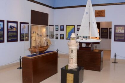 The The Visakha Maritime Museum which is home to naval history of Vizag