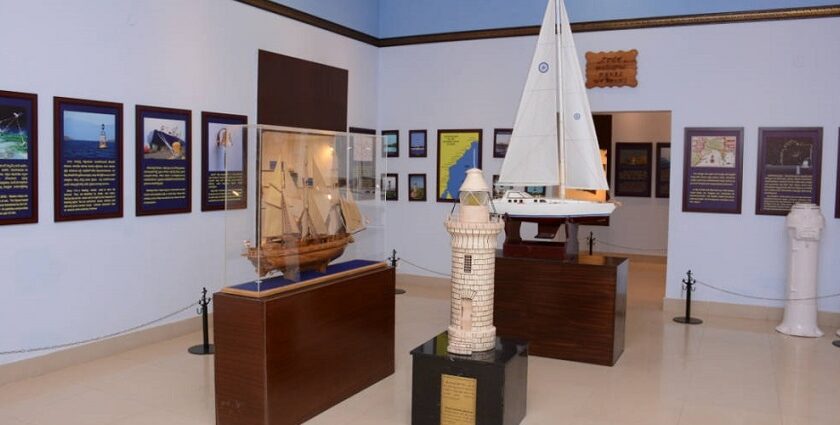 The The Visakha Maritime Museum which is home to naval history of Vizag