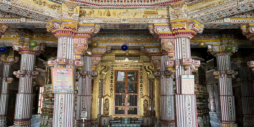 Shri Laxminath Temple in Bikaner, a 14th-century shrine dedicated to Lord Vishnu and Goddess Laxmi.