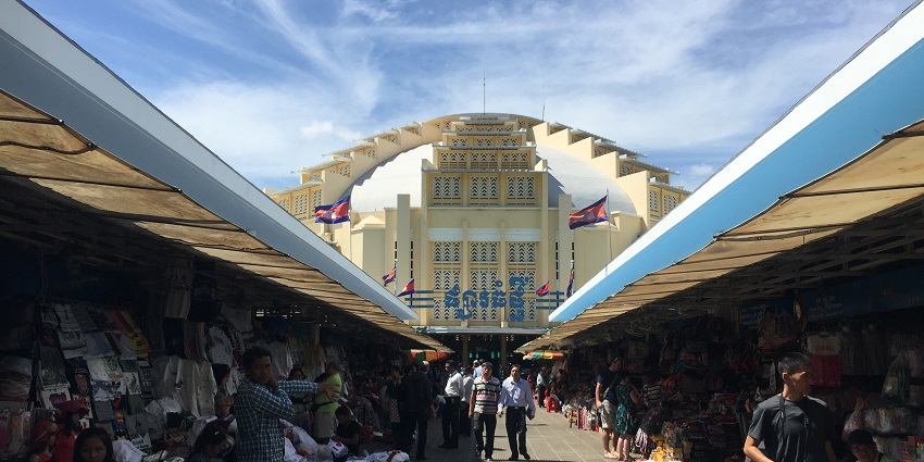Things to see in Phnom Penh include the Central Market, known for its Art Deco architecture