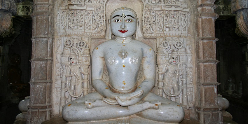 Intricate carvings of Jaisalmer Jain Temple, a masterpiece of religious architecture.
