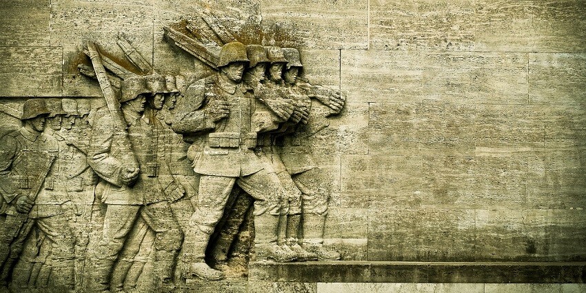 A stone monument in Jaisalmer, symbolising the region's rich historical and cultural heritage.