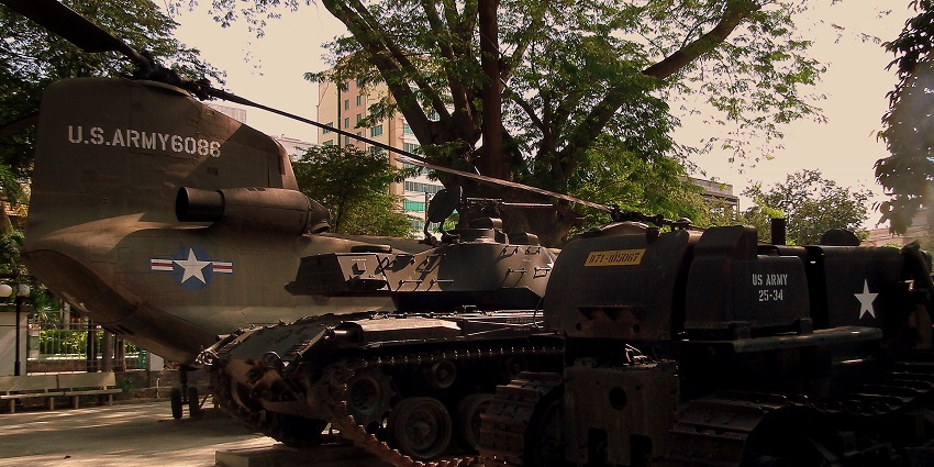 War Remnants Museum in Ho Chi Minh City, depicting the impact of the Vietnam War