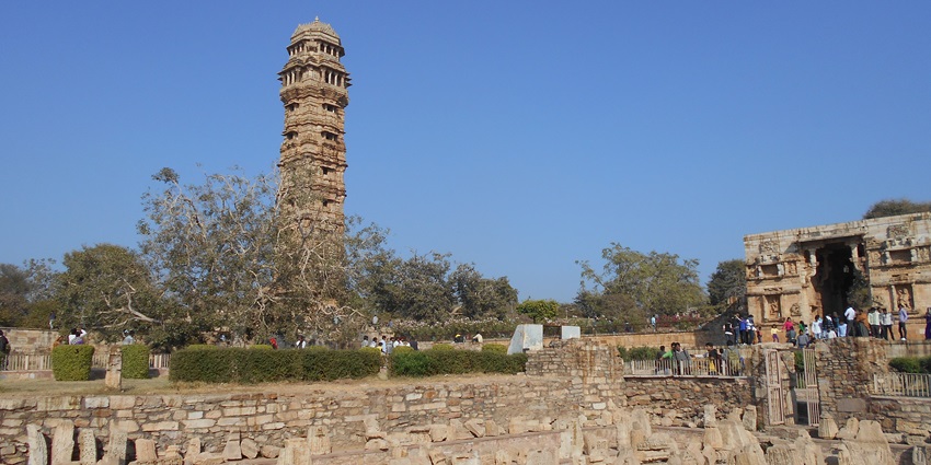 Vijaya Stambha is a beautiful thing to see in Chittorgarh, a towering victory monument with intricate carvings.