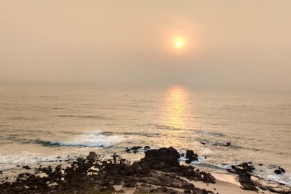 A stunning sunrise view from one of the beaches in Vizag that is a must-capture.