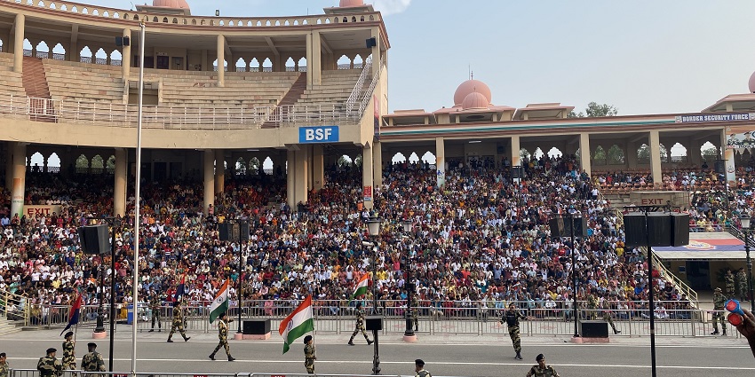 Snapshot from the Attari Border also known as Wagah border at the border of India