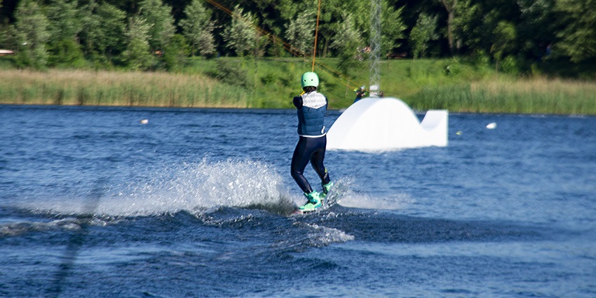 Wakeboarding is an exciting option among Baga Beach water sports.
