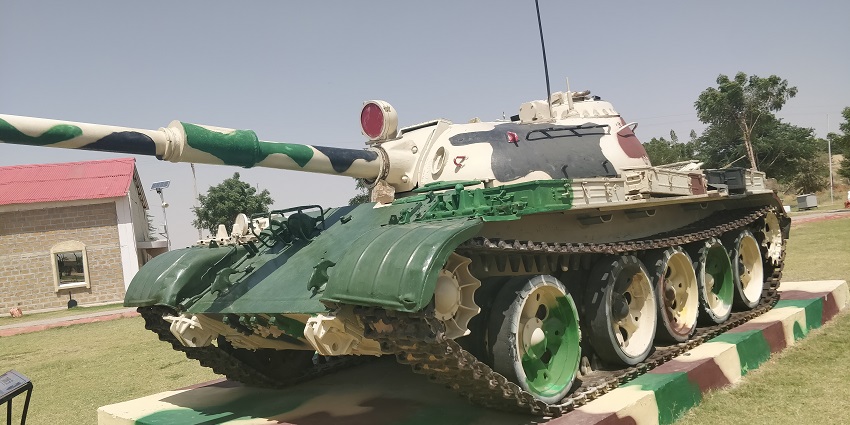 The exterior of the War Museum, a popular museum in Rajasthan, showing a building with military-themed displays and artefacts.