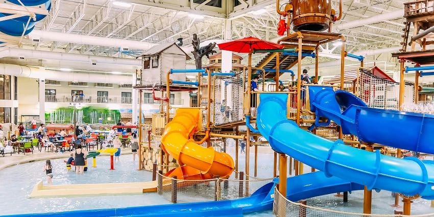 An inside view of the Water Kingdom Ranchi, one of the serene water parks in Ranchi.