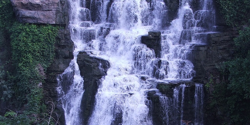 Explore the majestic waterfalls near the sanctuary in the city of Tirupati, Andhra Pradesh.