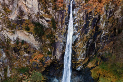 Scenic view of the waterfalls in Madhya Pradesh, showcasing its grandeur and beauty.