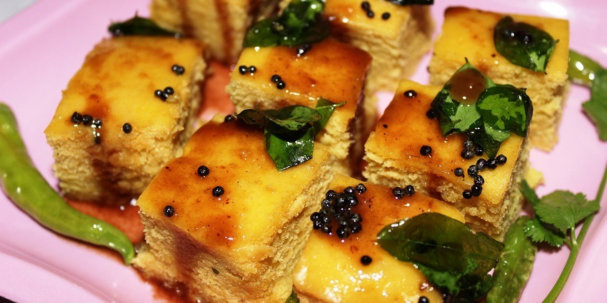 Dhokla, one of the most popular gujarati dish served at the restaurants nearby