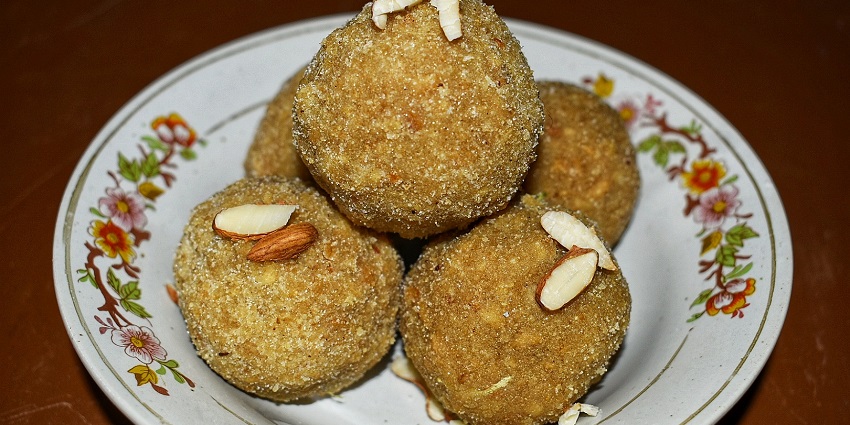 Devour a bowl of the famous Choorma ladoo, a popular sweet in Haryana.
