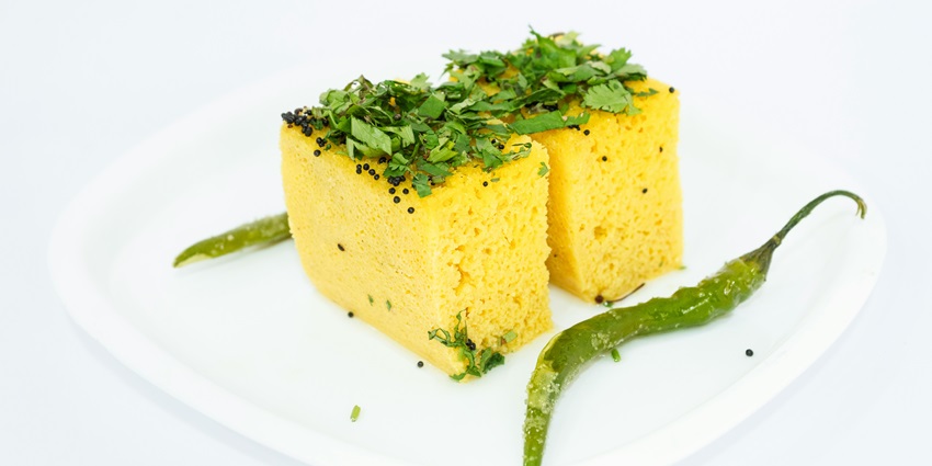 An image of the famous Gujarati food is a must when visiting Rajkot, Gujarat, India.