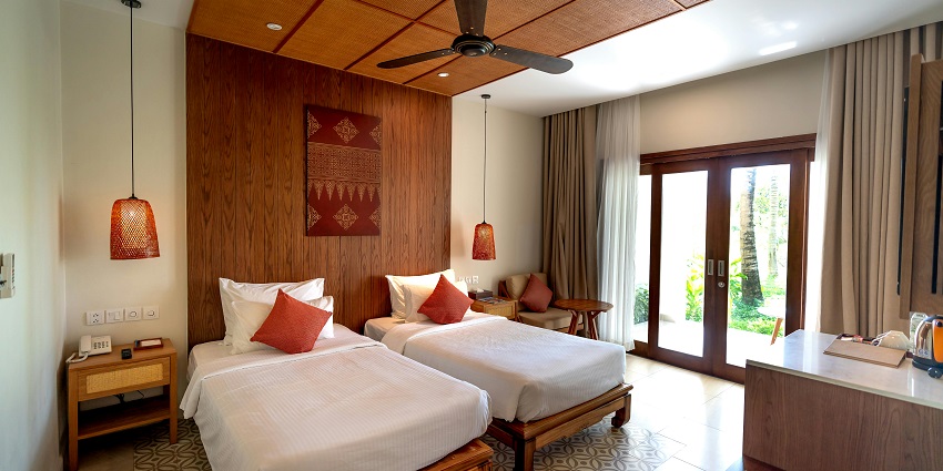 Luxurious room with needed conveniences.