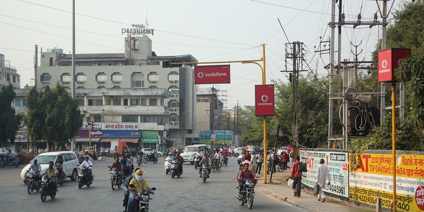 An image showing the exterior view of the Hotel President in Indore, India.