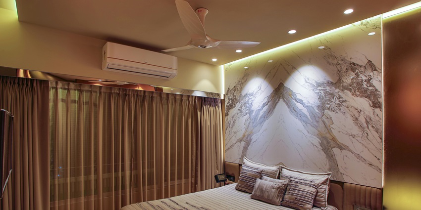 A lavish hotel room with all modern amenities.