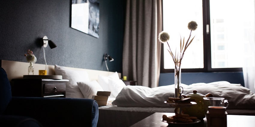 An image showing Interior view of a well-decorated hotel room, near Sailana Wildlife Sanctuary
