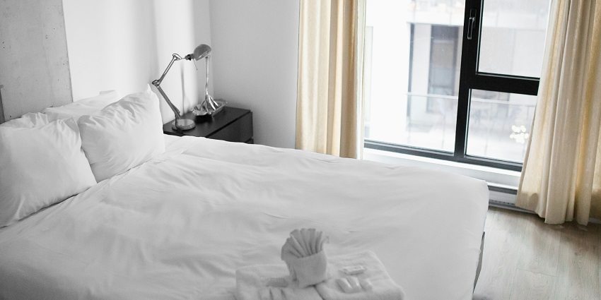 An image of a hotel room, an accommodation to stay on harvest festival of Andhra Pradesh.