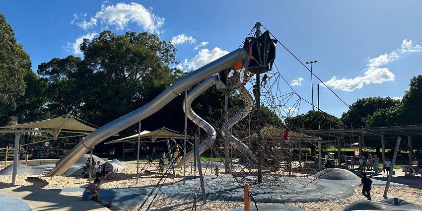 Beautiful snapshot of the Wild Rock Adventure Park in the Goa amidst the scenic landscape