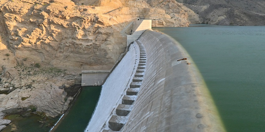 A glimpse of Wilson Dam offering scenic views, picnic spots, and fishing by Arthur Lake.
