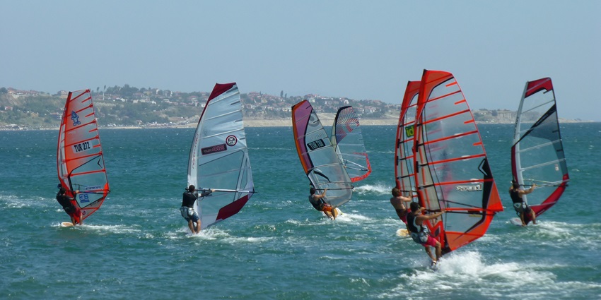 Windsurfing is an exciting option among Baga Beach water sports.