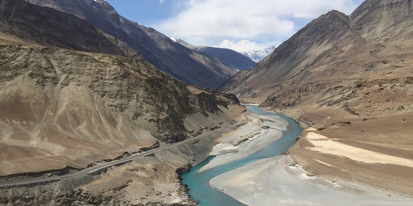 Witnessing breathtaking views at the Sangam Point is one of the things to do in Leh.