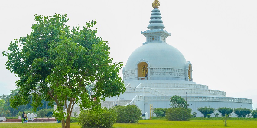 World Peace Pagoda is one of the popular places to visit in Lumbini among tourists.