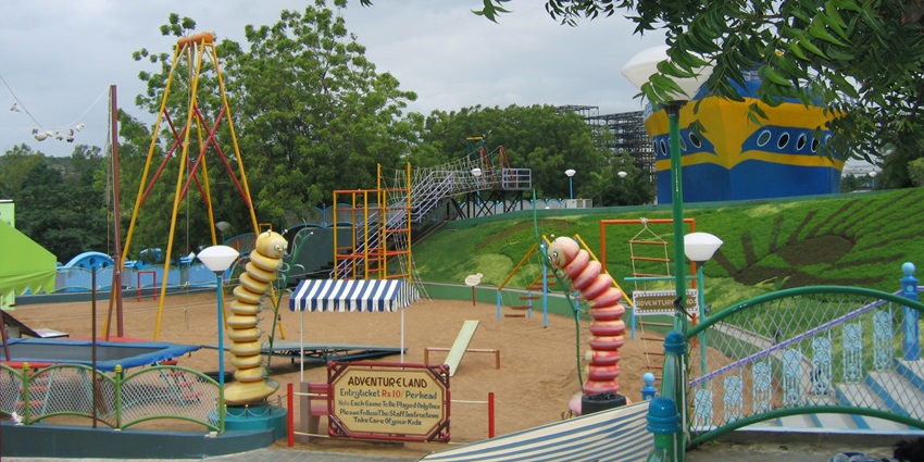 Aerial view of Ramoji Film City, Hyderabad’s giant film studio complex