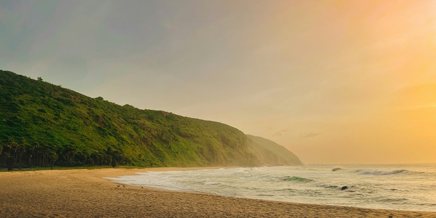 Yarada Beach is one of the famous beaches in Vizag that offers tranquility due to its remote location.
