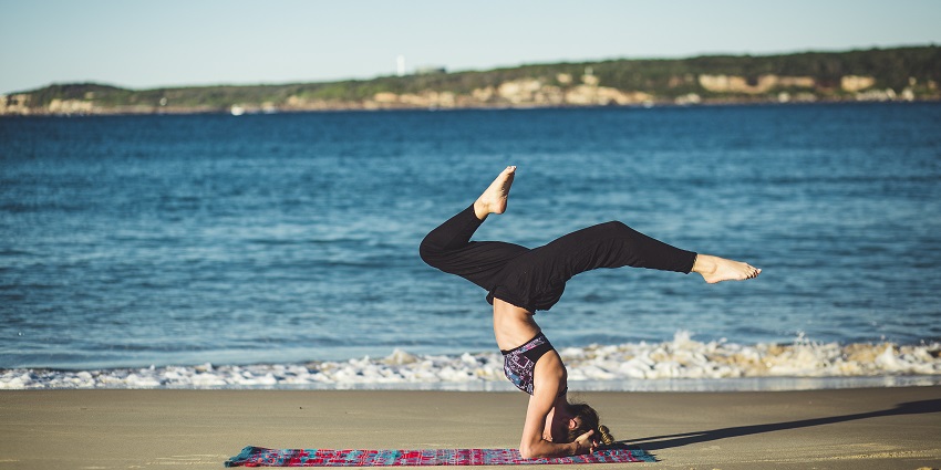 Enjoy relaxing yoga for a rejuvenating experience with mesmerising views of the beach.