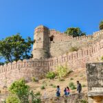 Achrol Fort, an 18th-century architecture, offers serene views near Jaipur in Rajasthan.