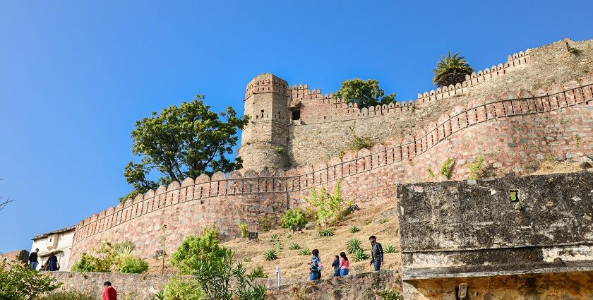 Achrol Fort, an 18th-century architecture, offers serene views near Jaipur in Rajasthan.