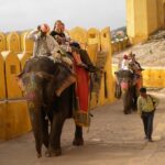 Head to Amber Fort to enjoy an elephant ride here to soak in the historical atmosphere