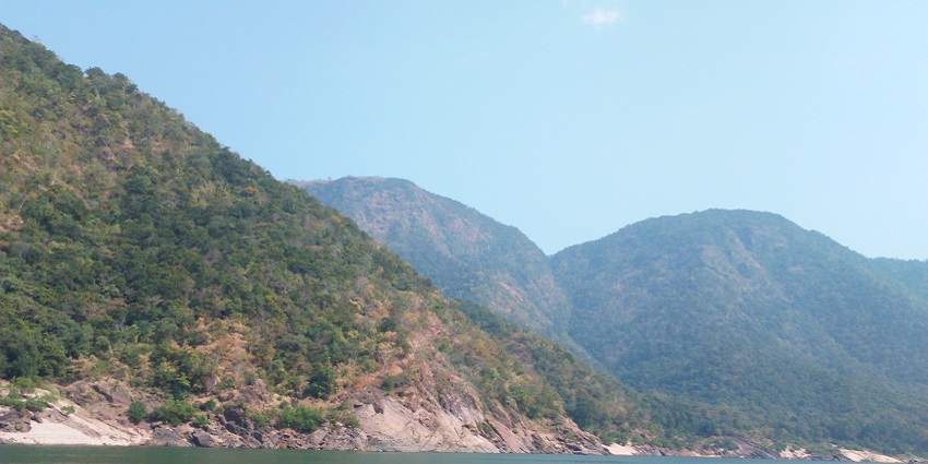 Scenic view of the forested Papi hills, one of the most popular tourist places in East Godavari