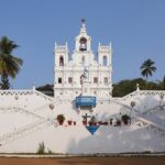 Beautiful snapshot of the iconic Church near the Panjim beaches in Goa