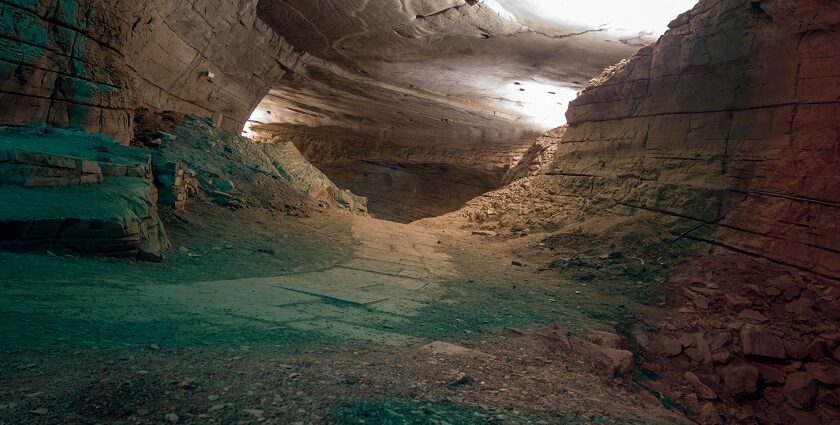 View inside the Belum caves, one of the must see attractions for history enthusiasts