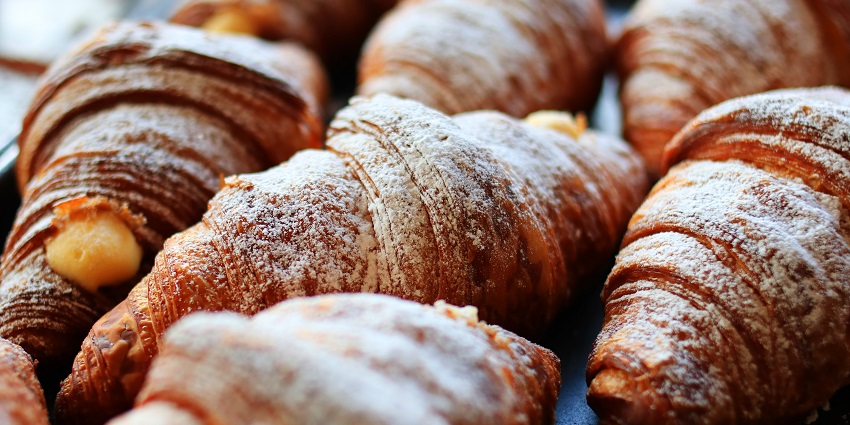 An image showing freshly baked croissants at Himachal Pradesh Water Park and Cafe