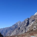 A scenic view of Langtang National Park amidst lush snow-capped valleys in Nepal