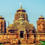 Bhubaneswar Temple, showcasing its intricate carvings and historic stone structure.