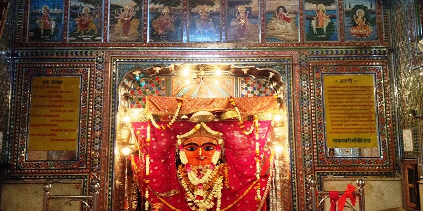 Places to visit near Khatu Shyam include Shakambari Devi Temple attracts many pilgrims seeking nourishment.