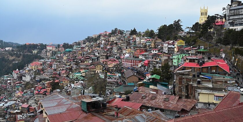 A breathtaking view of Shimla that appears straight out of a painting.