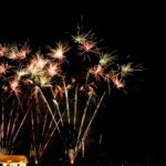 Fireworks display during New Year Party in Bhubaneswar.