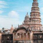 View of a temple in Pushkar, one of the best places to visit near Jaipur for weekend