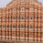 Jaipur, one of the places to visit in Rajasthan in September, showcasing pink buildings.